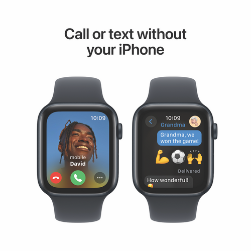 Apple Watch SE (2nd Generation)(44mm) - GPS + Cellular - Aluminium Case - Sport Band (M/L) - Midnight
