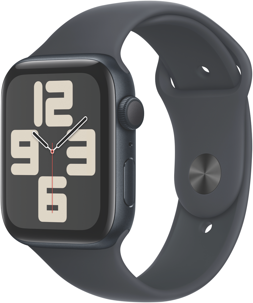 Apple Watch SE (2nd Generation)(44mm) - GPS + Cellular - Aluminium Case - Sport Band (M/L) - Midnight