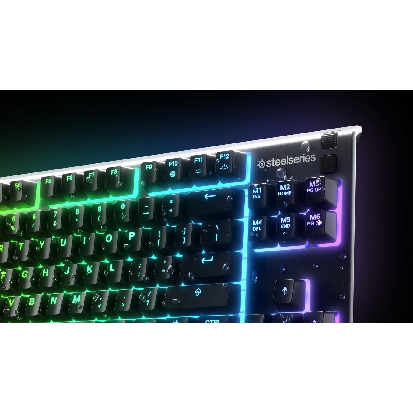SteelSeries Apex 3 TKL Wired Membrane Whisper Quiet Switch Gaming Keyboard with RGB - Black