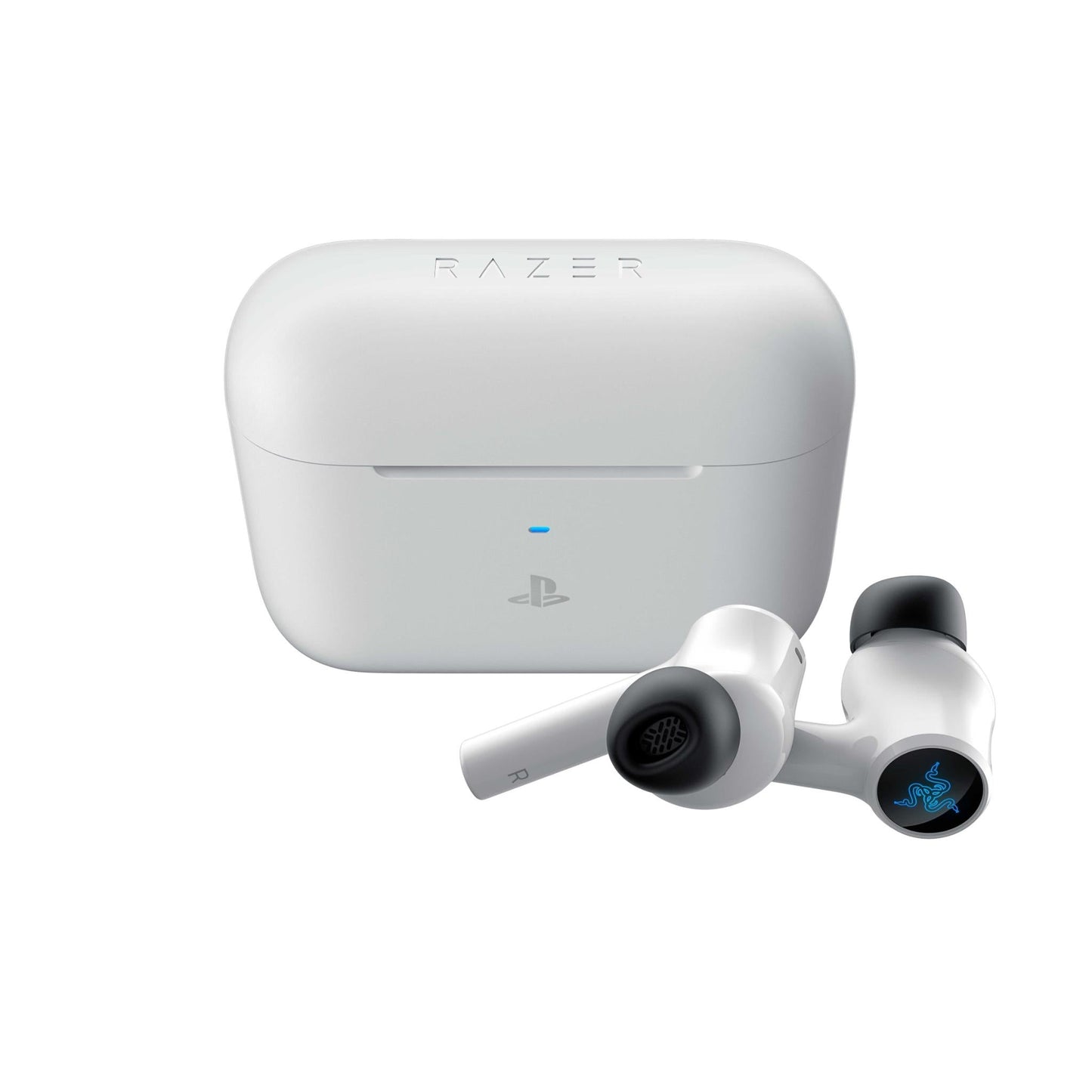 Razer Hammerhead HyperSpeed Wireless Noise Cancelling Gaming Earbuds - For PS5 / PC / Mobile - White