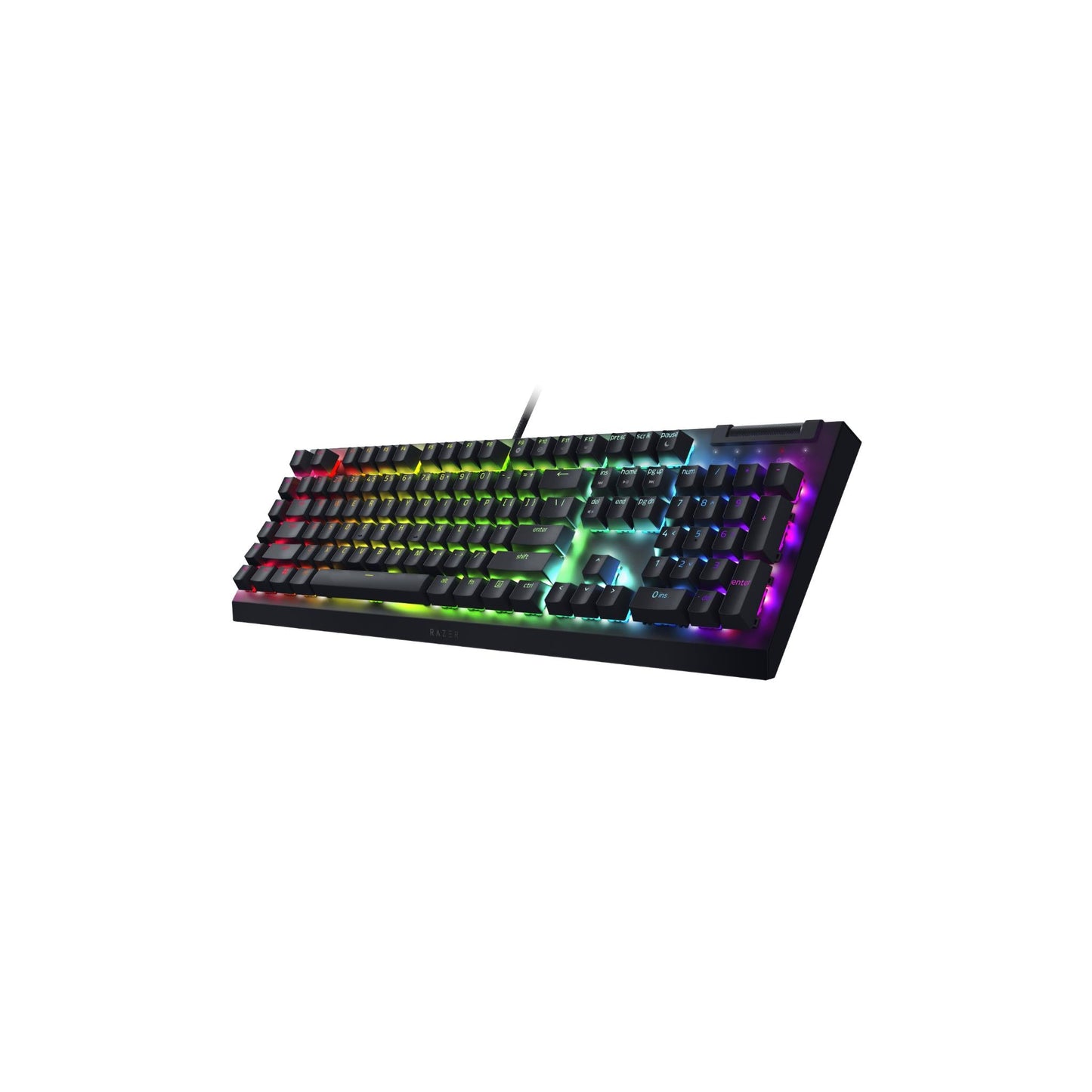 Razer BlackWidow V4 Pro Mechanical Gaming Keyboard RGB - Yellow Linear Switch - Black