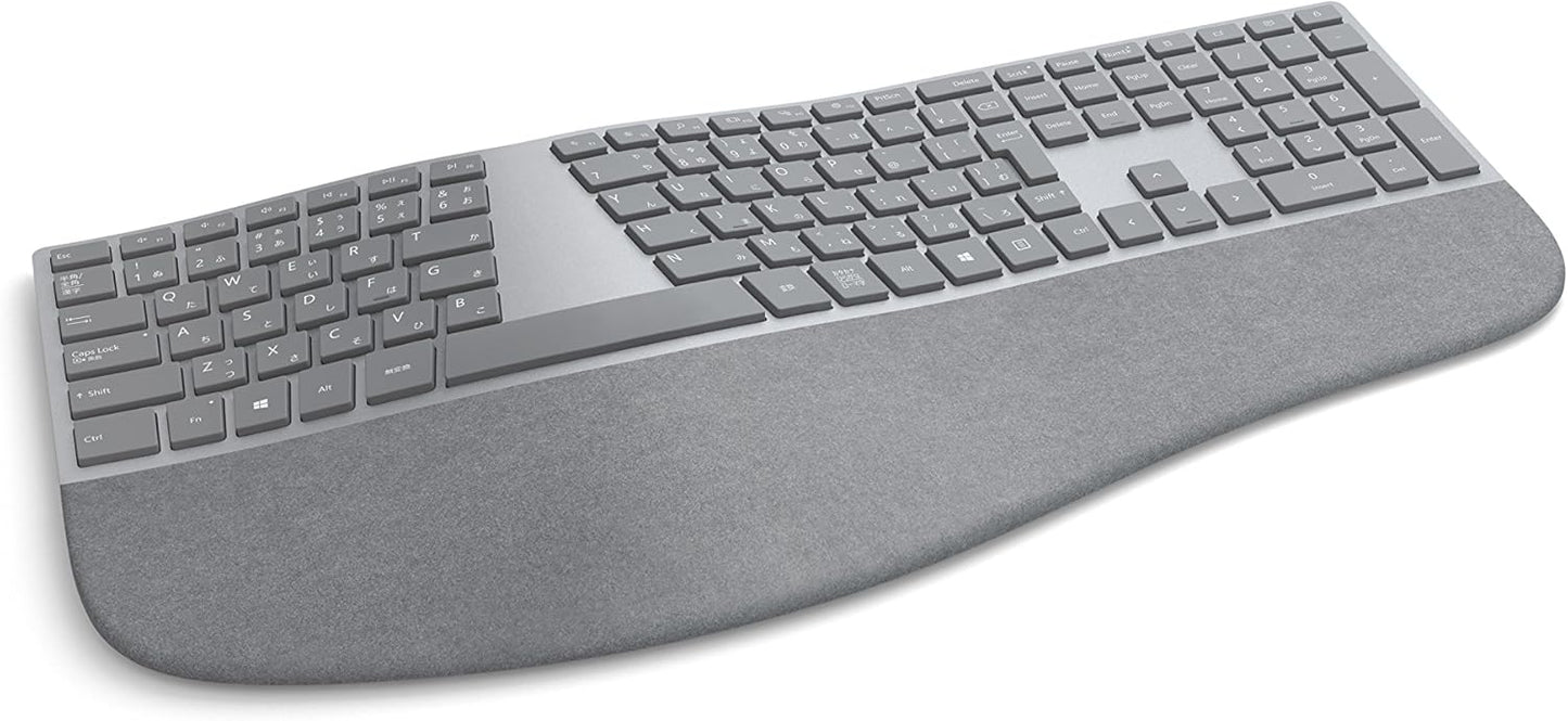 Microsoft Surface Ergonomic Wireless Keyboard (Japanese Keyboard Layout) - Grey