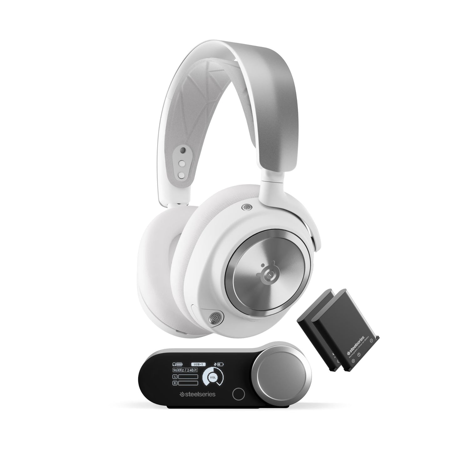 SteelSeries Arctis Nova Pro Wireless Gaming Headset for PC / Playstation - White