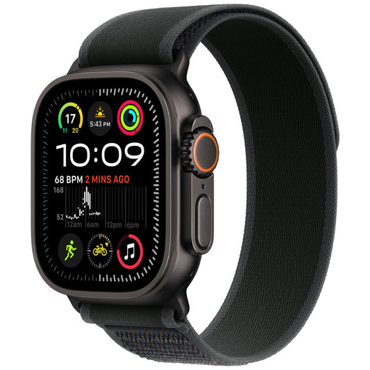 Apple Watch Ultra 2 (49mm) GPS + Cellular - Black Titanium Case - Black Trail Loop (M/L)