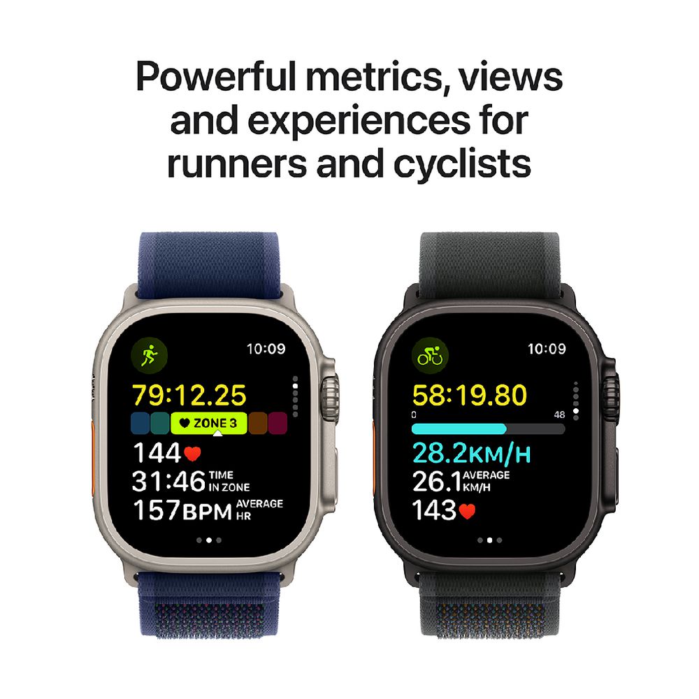 Apple Watch Ultra 2 (49mm) GPS + Cellular - Black Titanium Case - Black Trail Loop (M/L)