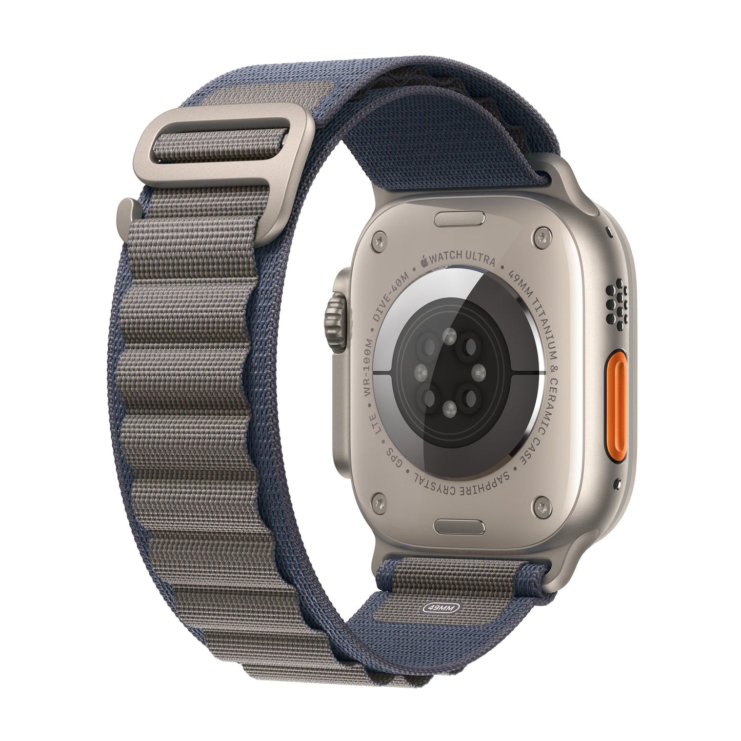 Apple Watch Ultra 2 GPS + Cellular - 49mm - Natural Titanium Case with Blue Alpine Loop (L)