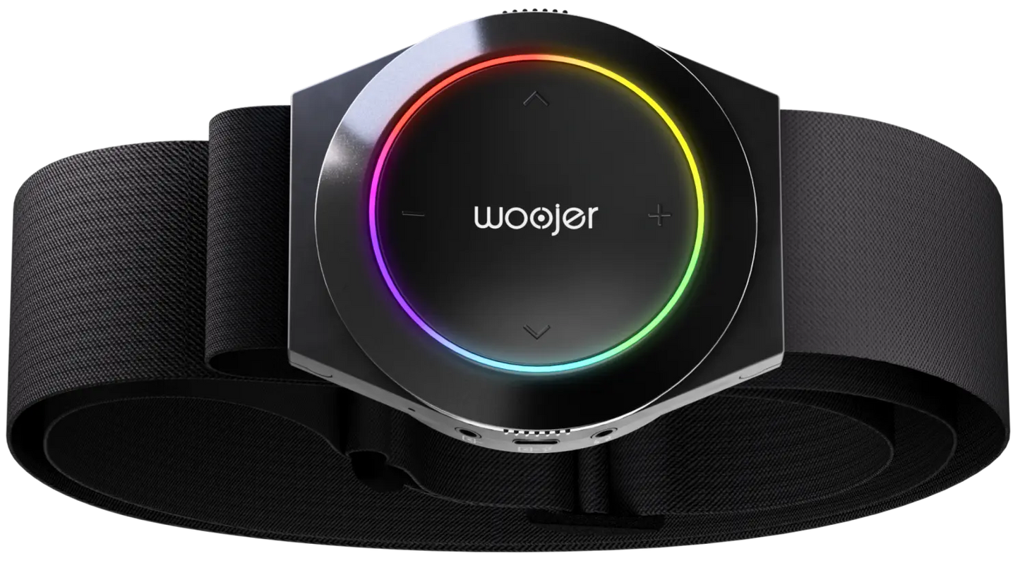 Woojer STRAP 3 - Wearable Haptic Body Strap for VR, Gaming & Music - Black