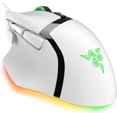 Razer Basilisk V3 Wired Ergonomic Gaming Mouse with Chroma RGB - White