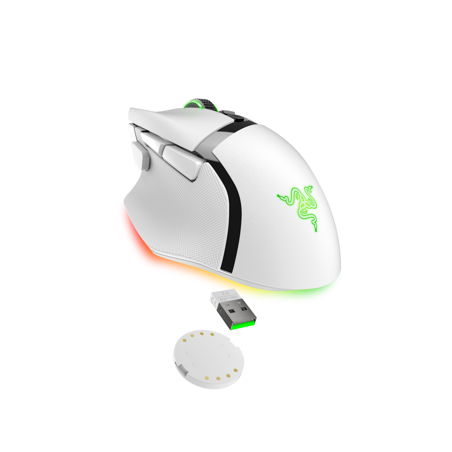 Razer Basilisk V3 Pro Customizable Wireless Gaming Mouse - White