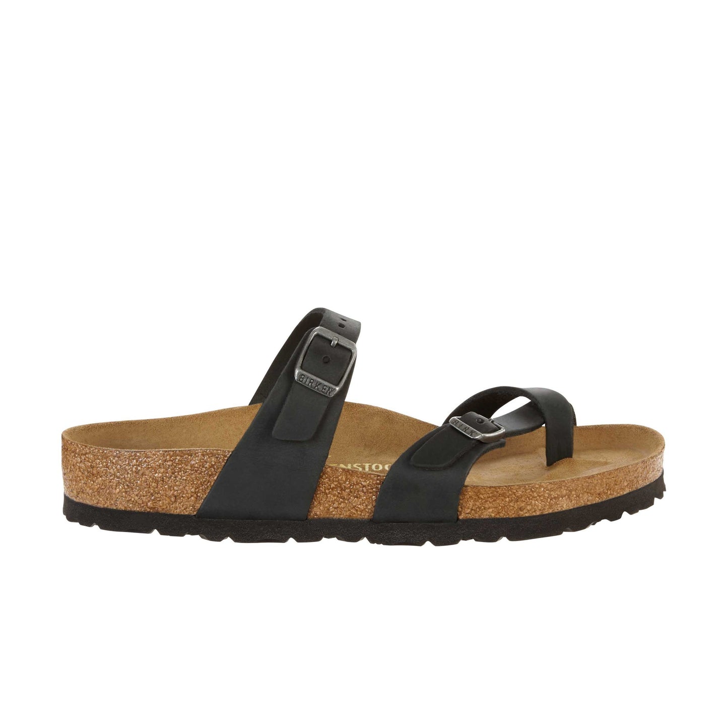 Birkenstock Mayari Black - Regular Fit - Natural Leather Oiled Upper