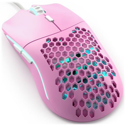 Glorious Model O Wired Honeycomb RGB Gaming Mouse - Matte Pink Special Edition