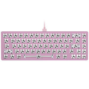 Glorious Custom Gaming Keyboard - GMMK 65% Percent Compact Barebone - Pink