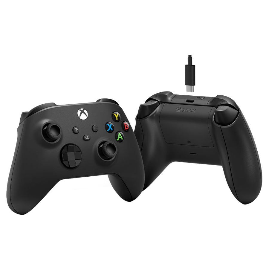 Microsoft Xbox Wireless Controller - Carbon Black + USB-C Cable