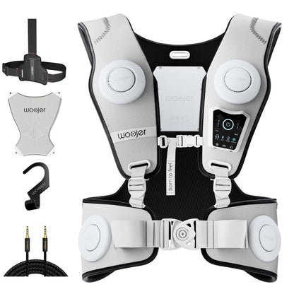 Woojer VEST 3 - Made for Meta Special Gamer Bundle - Wearable Haptic Vest for Immersive VR, Gaming & Music