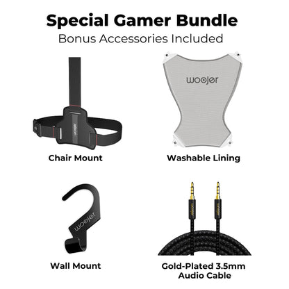 Woojer VEST 3 - Made for Meta Special Gamer Bundle - Wearable Haptic Vest for Immersive VR, Gaming & Music