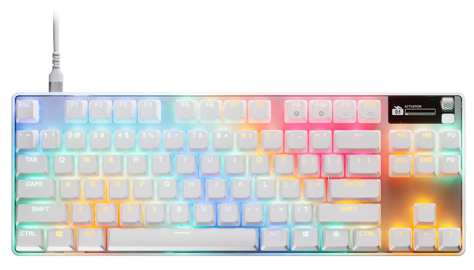 Steelseries Apex Pro TKL Gen 3 Gaming Keyboard - White