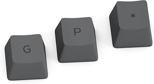 Glorious GPBT Dye Sublimated Keycaps - 114 Keycap Set - Black Ash