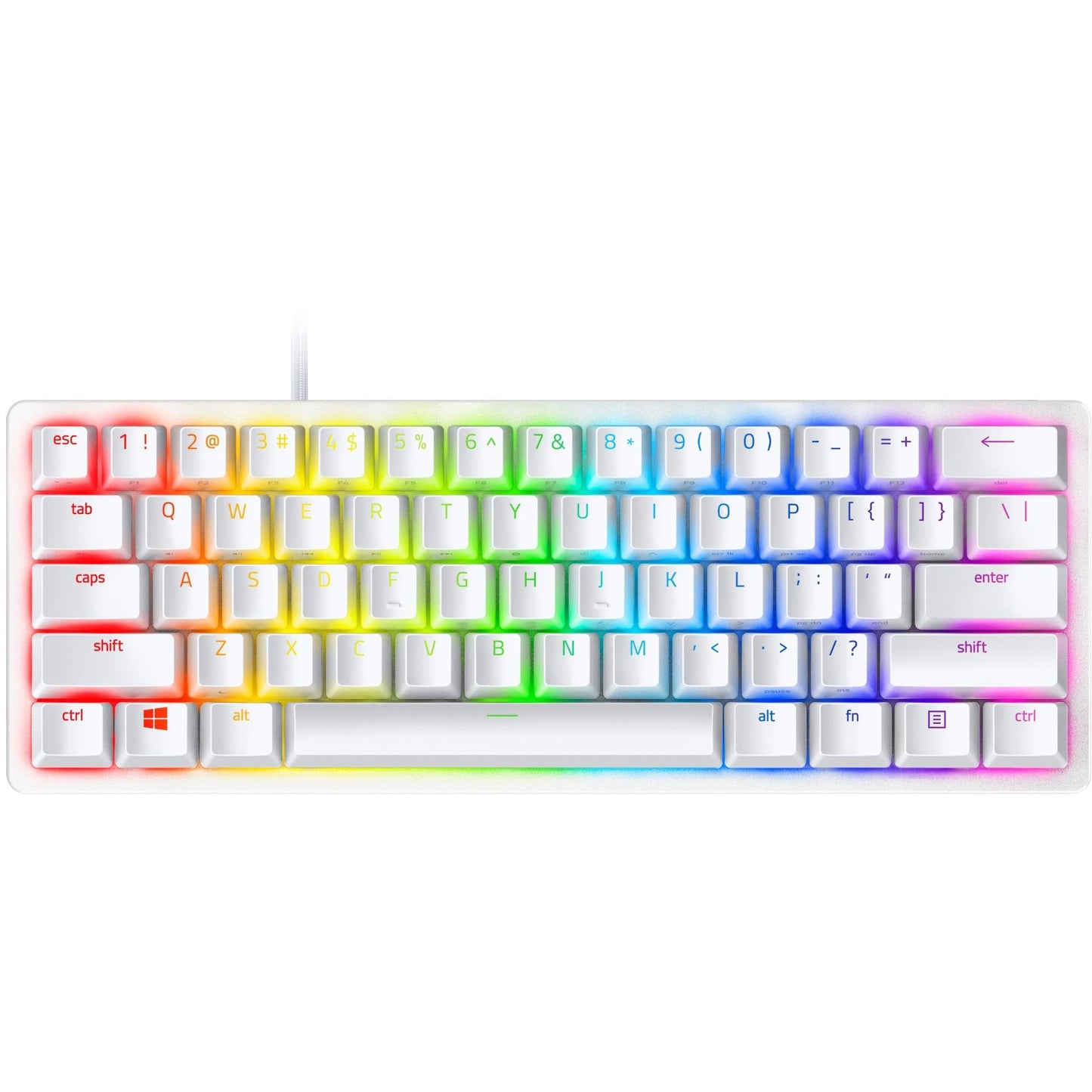 Razer Huntsman Mini 60% Gaming Keyboard - Mercury White