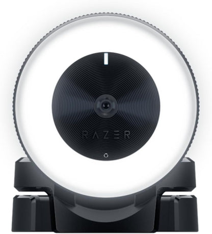 Razer Kiyo Webcam for Streaming with Built in Ring Light - Black