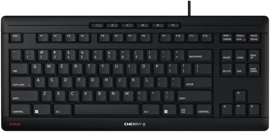 CHERRY Stream TKL Wired Compact Keyboard - Black