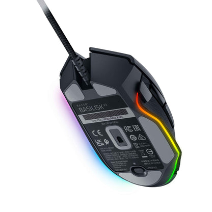 Razer Basilisk V3 Wired Ergonomic Gaming Mouse with Chroma RGB - Black