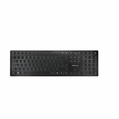 Cherry  KW 9100 Slim Wireless Rechargeable Keyboard - Black - Premium