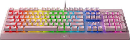 Razer BlackWidow V3 Mechanical Gaming Keyboard - Green Switch - Quartz / Pink