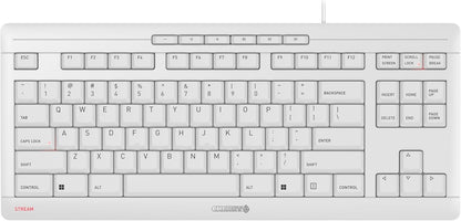 CHERRY Stream TKL Wired Compact Keyboard - White