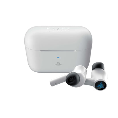 Razer Hammerhead HyperSpeed Wireless Noise Cancelling Gaming Earbuds - For PS5 / PC / Mobile - White