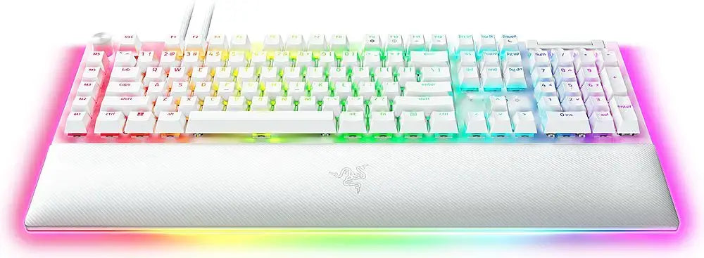 Razer BlackWidow V4 Pro Mechanical Gaming Keyboard RGB - Green Switch - White