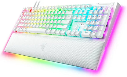 Razer BlackWidow V4 Pro Mechanical Gaming Keyboard RGB - Green Switch - White