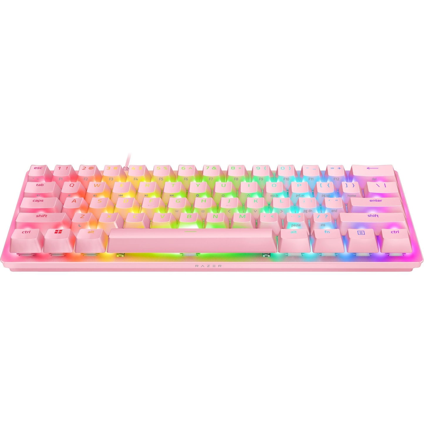 Razer Huntsman Mini 60% Gaming Keyboard - Quartz Pink