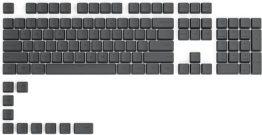 Glorious GPBT Dye Sublimated Keycaps - 114 Keycap Set - Black Ash