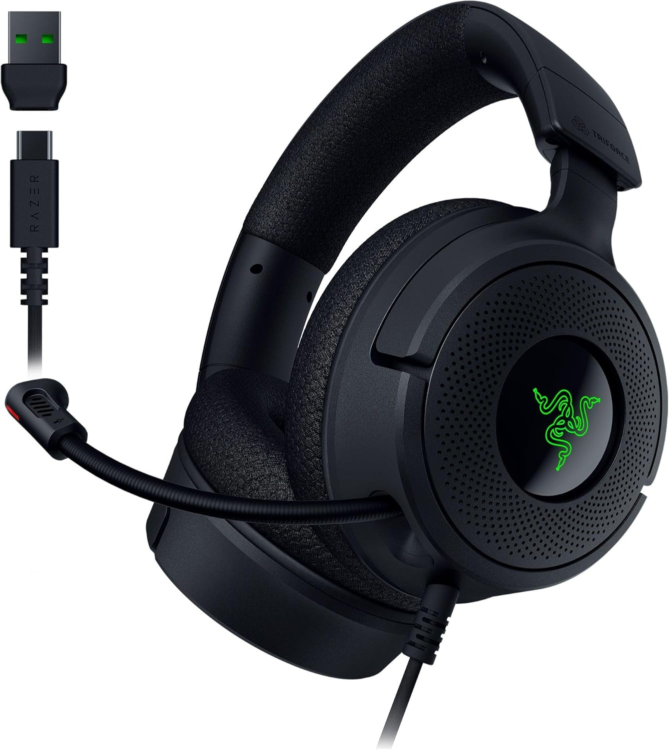 Razer Kraken V4 X Wired Gaming Headset with Chroma RGB - Black