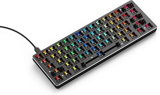 Glorious Custom Gaming Keyboard - GMMK 60% Percent Compact Barebone - Black