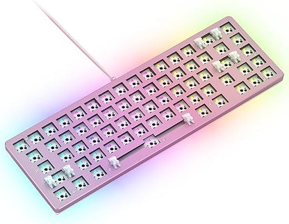 Glorious Custom Gaming Keyboard - GMMK 65% Percent Compact Barebone - Pink