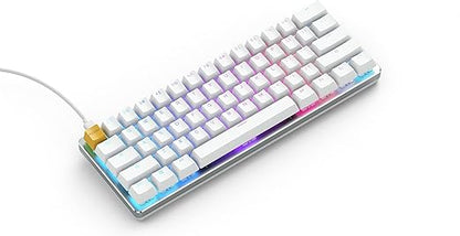 Glorious GMMK Compact 60% Wired Mechanical Gaming Keyboard - White Ice