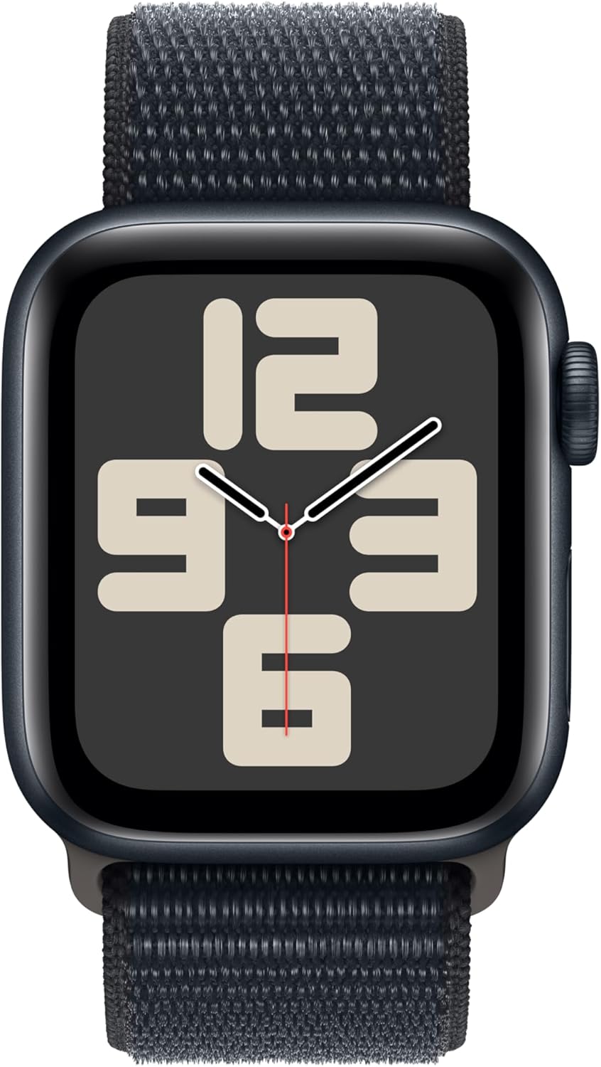 Apple Watch SE (2nd Gen) GPS + Cellular - 44mm - Midnight Aluminium Case with Midnight Sport Loop
