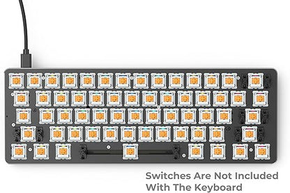 Glorious Custom Gaming Keyboard - GMMK 60% Percent Compact Barebone - Black
