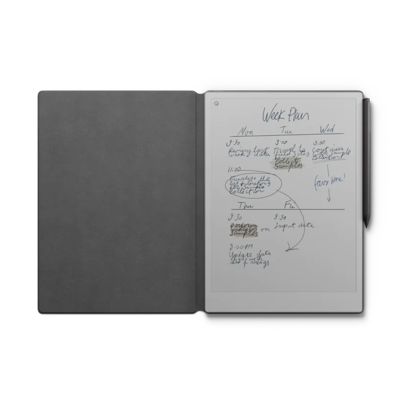 reMarkable Paper Pro 11.8" Tablet Bundle with Marker Plus and Grey Polymer Book Folio