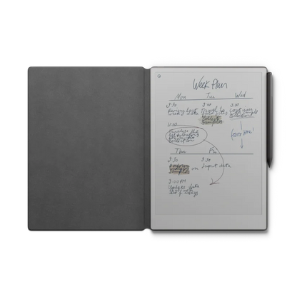 reMarkable Paper Pro 11.8" Tablet Bundle with Marker Plus and Grey Polymer Book Folio