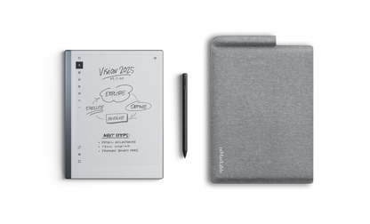 reMarkable 2 10.3" Paper Tablet Bundle with Grey Folio Sleeve and Marker Plus