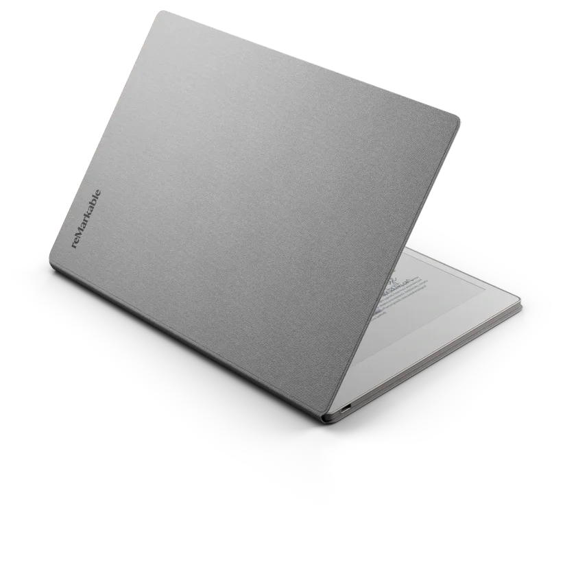 reMarkable Paper Pro 11.8" Tablet Bundle with Marker Plus and Grey Polymer Book Folio