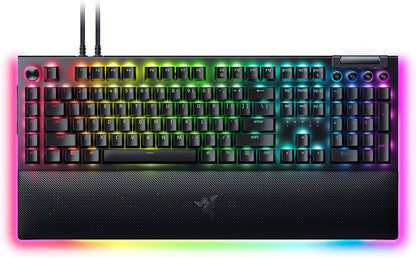 Razer BlackWidow V4 Pro Mechanical Gaming Keyboard RGB - Green Switch - Black