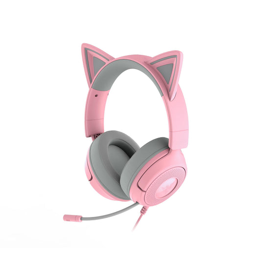 Razer Kraken Kitty V3 X Wired Gaming Headset (with Kitty Ears) - Quartz