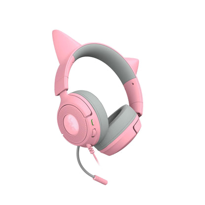 Razer Kraken Kitty V3 X Wired Gaming Headset (with Kitty Ears) - Quartz