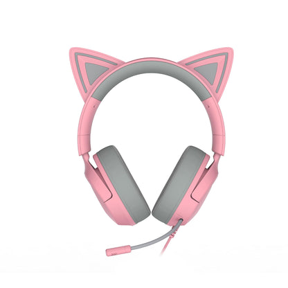 Razer Kraken Kitty V3 X Wired Gaming Headset (with Kitty Ears) - Quartz