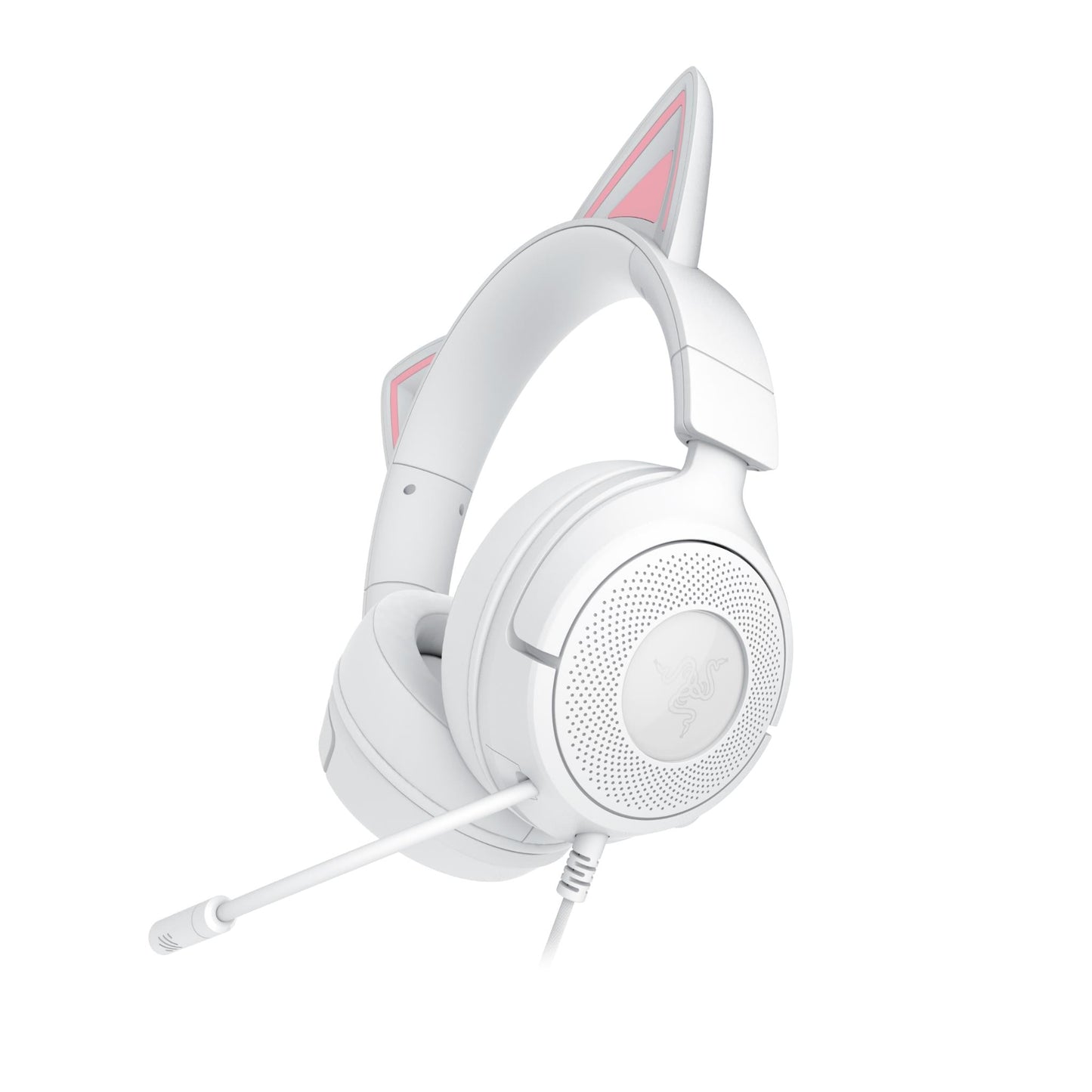 Razer Kraken Kitty V3 X Wired Gaming Headset (with Kitty Ears) - White