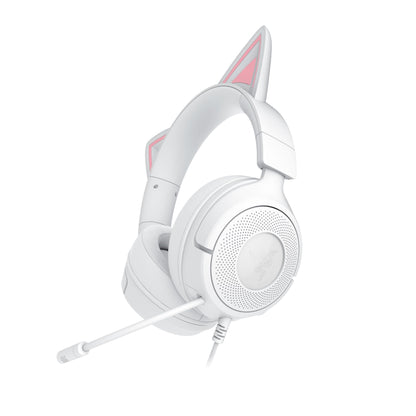 Razer Kraken Kitty V3 X Wired Gaming Headset (with Kitty Ears) - White