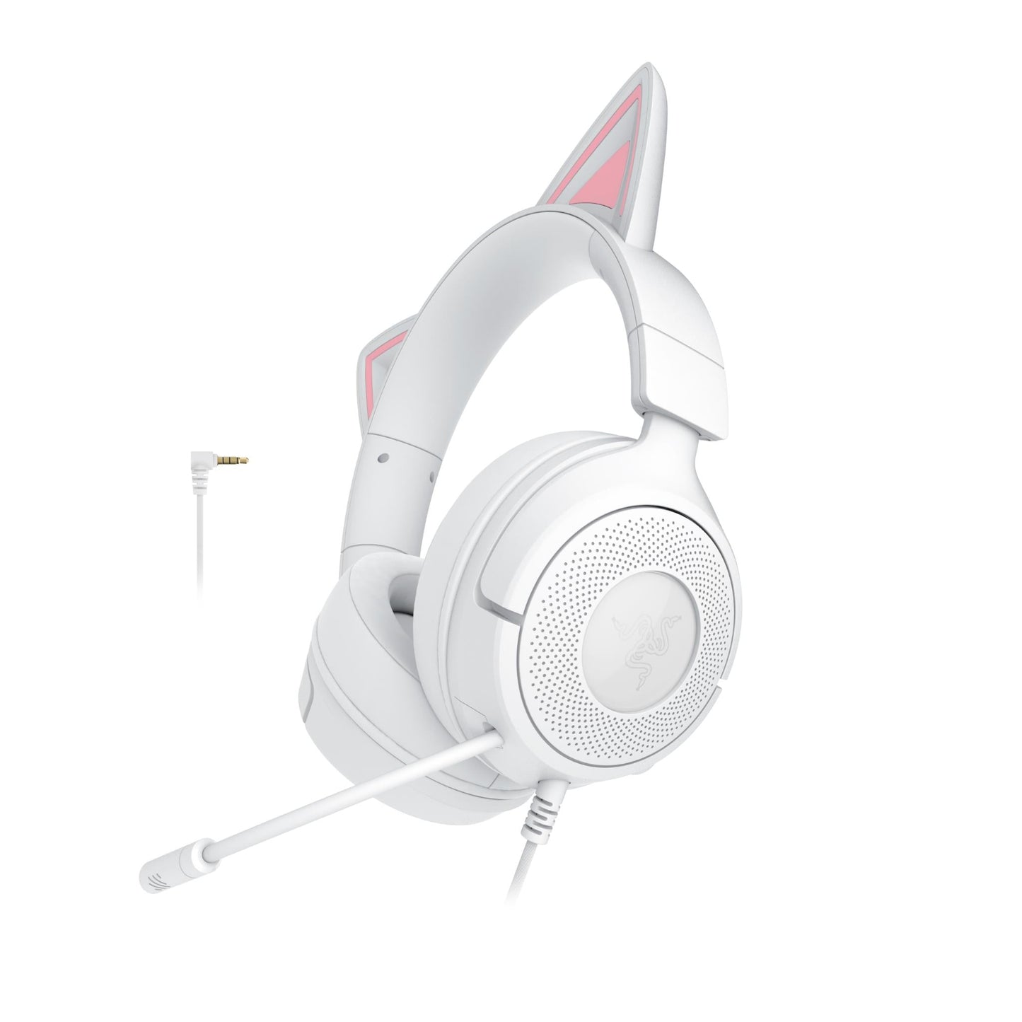 Razer Kraken Kitty V3 X Wired Gaming Headset (with Kitty Ears) - White